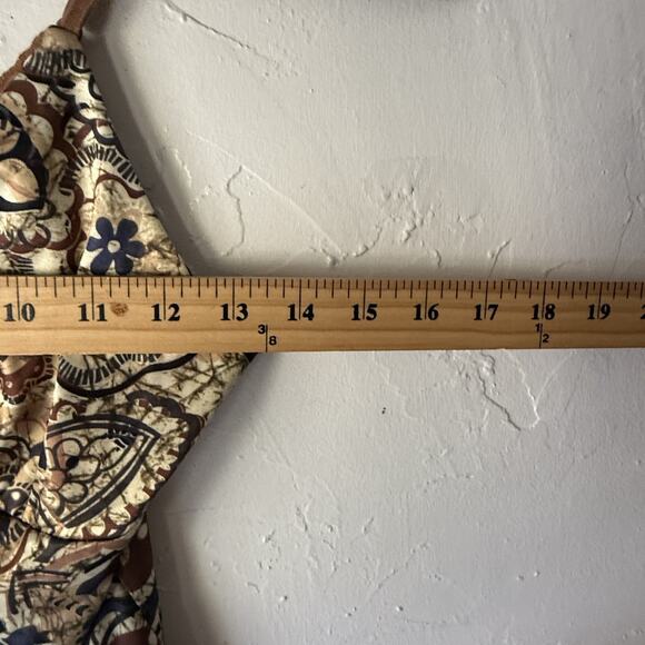 Weavers Girl Camisole Top M Boho Floral Lace Trim Y2K Retro Tank Top Babydoll - Picture 6 of 8